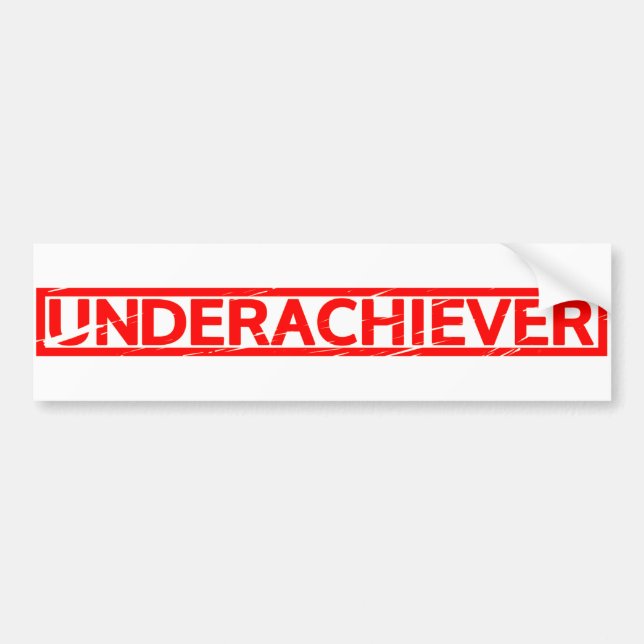 Adesivo Para Carro Carimbo do Underachiever (Frente)