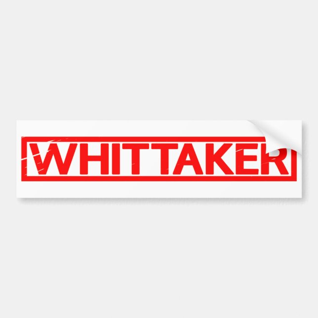 Adesivo Para Carro Carimbo do Whittaker (Frente)