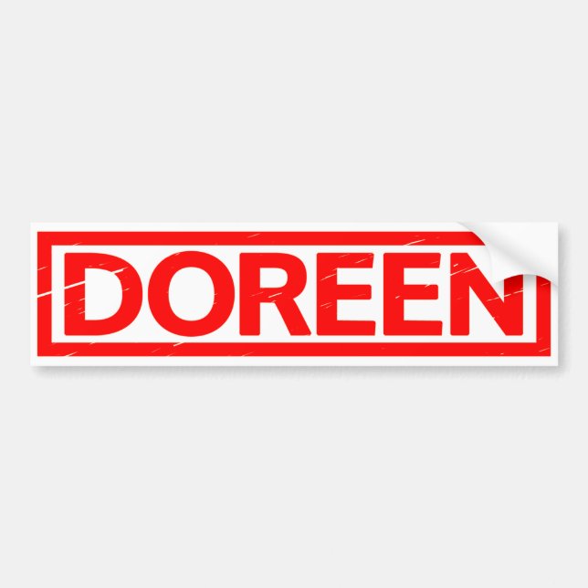 Adesivo Para Carro Carimbo Doreen (Frente)