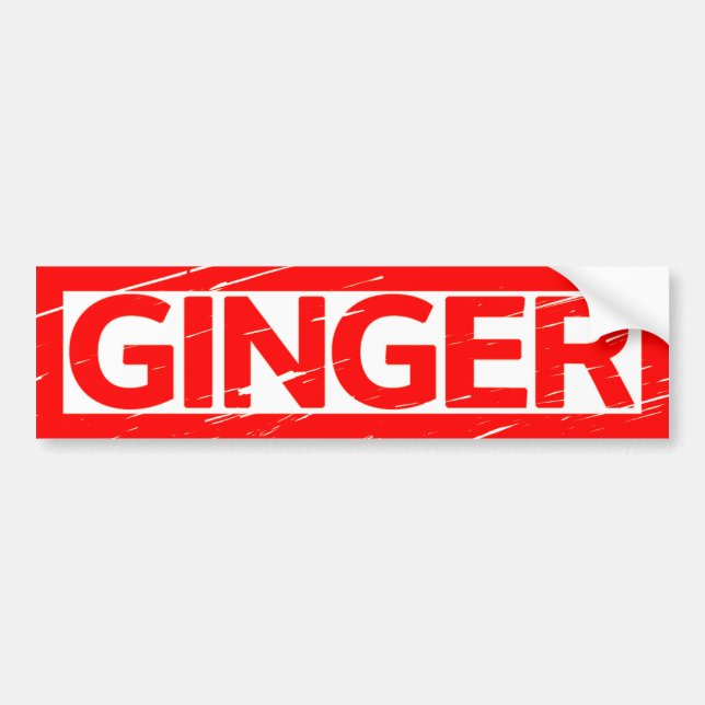 Adesivo Para Carro Carimbo Ginger (Frente)