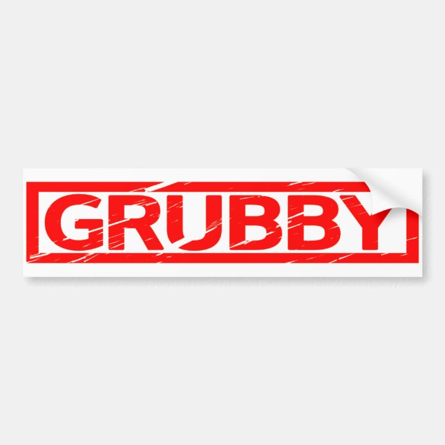 Adesivo Para Carro Carimbo Grubby (Frente)