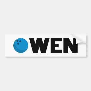 Adesivo Para Carro Carimbo para-choques de boliche Owen