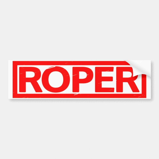 Adesivo Para Carro Carimbo Roper (Frente)