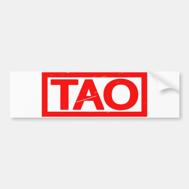 Adesivo Para Carro Carimbo Tao (Frente)