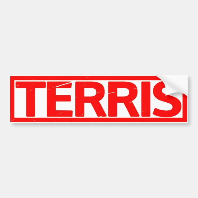 Adesivo Para Carro Carimbo Terris (Frente)