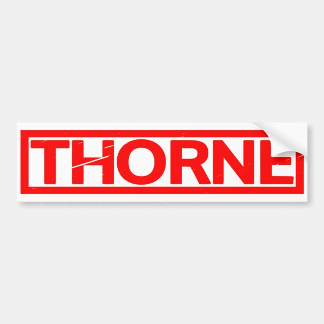 Adesivo Para Carro Carimbo Thorne (Frente)