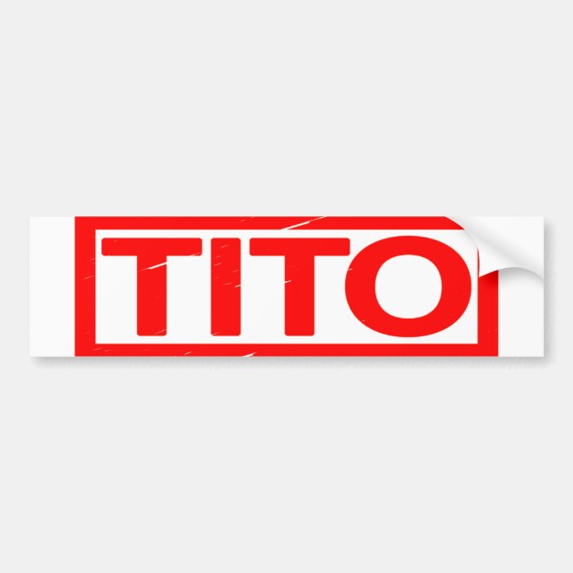 Adesivo Para Carro Carimbo Tito (Frente)
