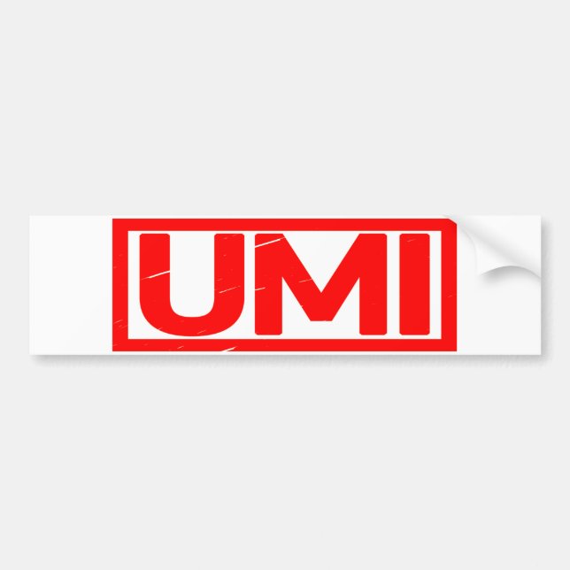 Adesivo Para Carro Carimbo Umi (Frente)