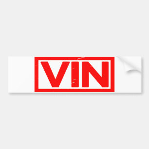Adesivo Para Carro Carimbo Vin