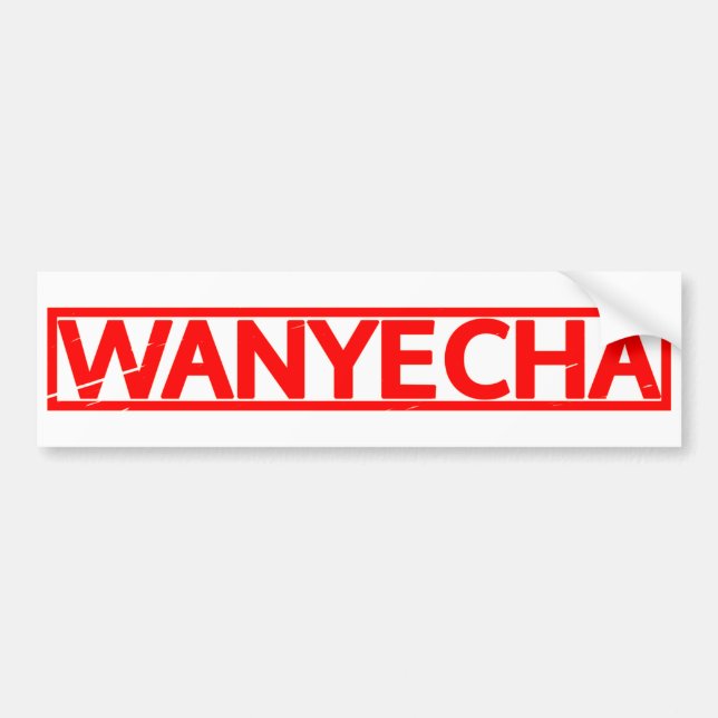 Adesivo Para Carro Carimbo Wanyecha (Frente)