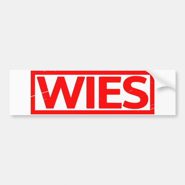 Adesivo Para Carro Carimbo Wies (Frente)