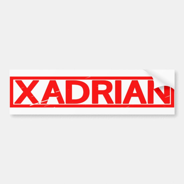 Adesivo Para Carro Carimbo Xadrian (Frente)
