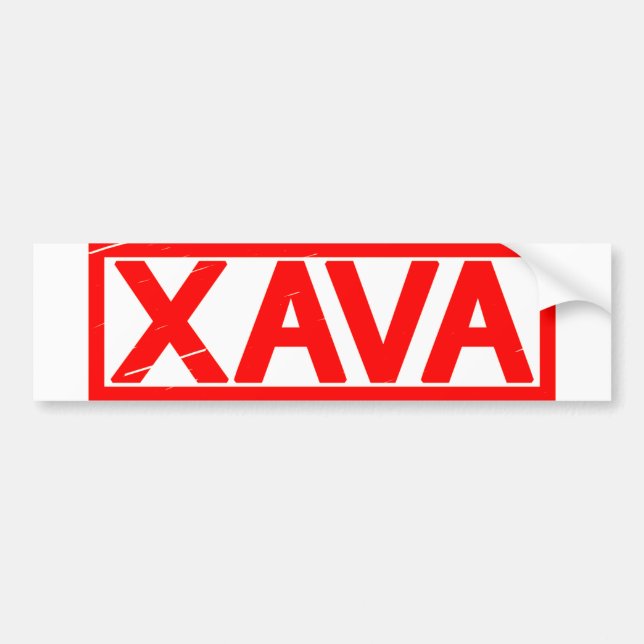 Adesivo Para Carro Carimbo Xava (Frente)