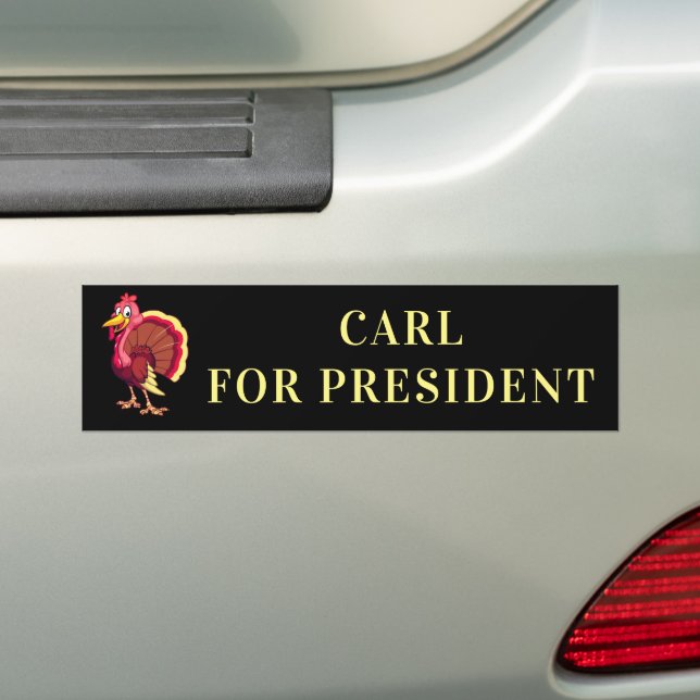 ADESIVO PARA CARRO CARL PARA O PRESIDENTE KENOSHA TURKEY (No carro)