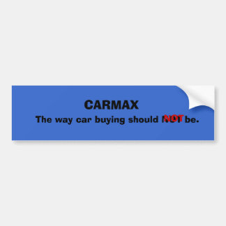 Adesivo Para Carro CARMAX, a compra do carro da maneira não deve