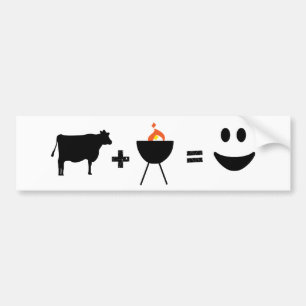 Adesivo Para Carro Carne do CHURRASCO feliz