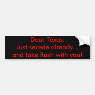 Adesivo Para Carro Caro Texas: Apenas secede já… e tome a