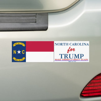 Adesivo Para Carro Carolina do Norte para Trump Bumper Sticker