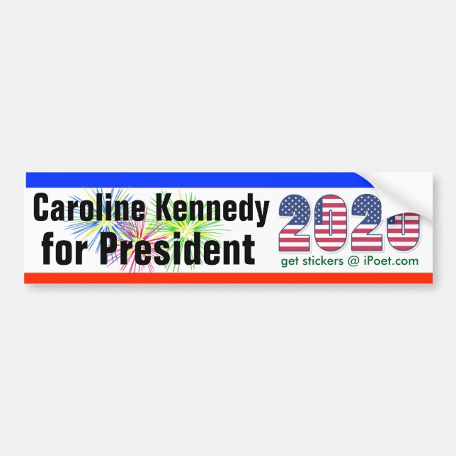 Adesivo Para Carro CAROLINE KENNEDY PARA o bumpersticker 2020 do (Frente)