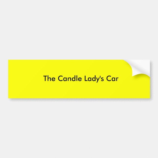 Adesivo Para Carro Carro da vela da senhora (Frente)