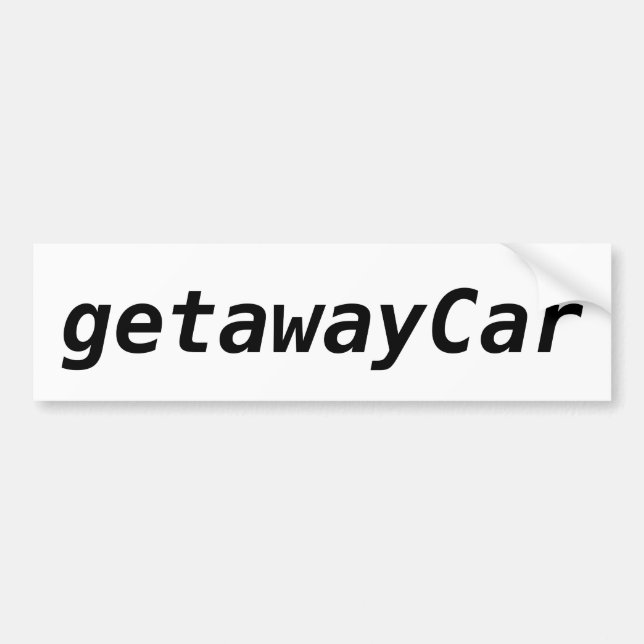Adesivo Para Carro carro de fuga (Frente)