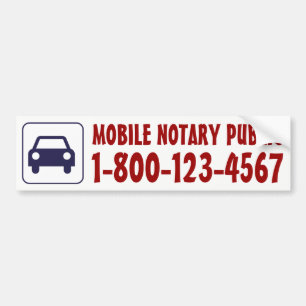 Adesivo Para Carro Carro móvel do notário com número de telefone