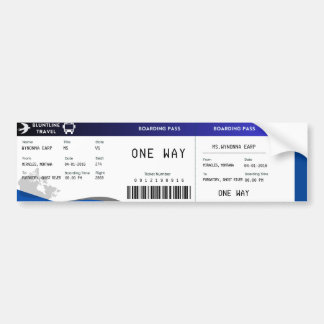 Adesivo Para Carro Cartão de embarque em bluntline (S1E1)