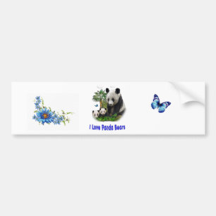 Adesivo Para Carro Cartaz para-choques do urso Panda