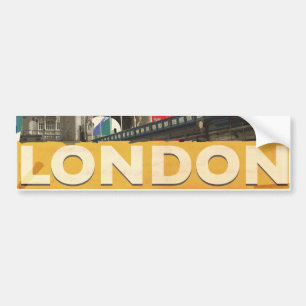Adesivo Para Carro Cartaz Vintage Londres