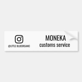 Adesivo Para Carro Cartões de Negócios do Instagram | Seu Nome ID do