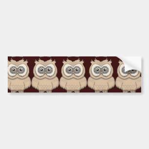 Adesivo Para Carro Cartoon Brown Owl