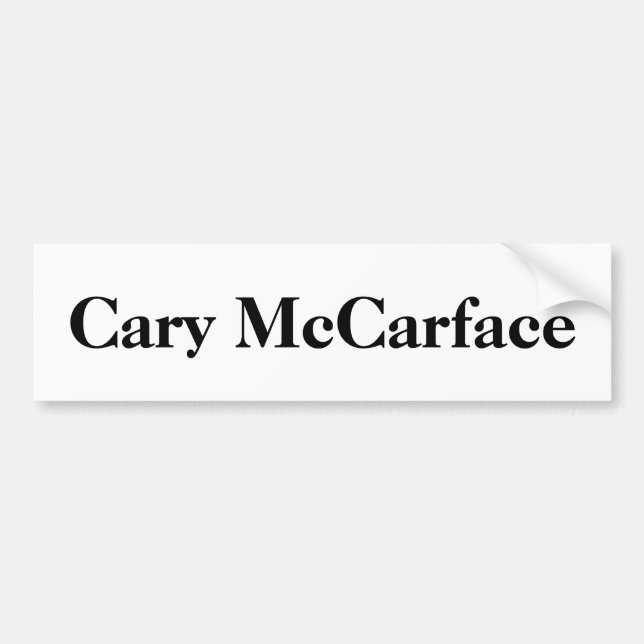 Adesivo Para Carro Cary McCarface (Frente)