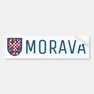 Adesivo Para Carro Casaco de armas da Morávia - TCHECHIA