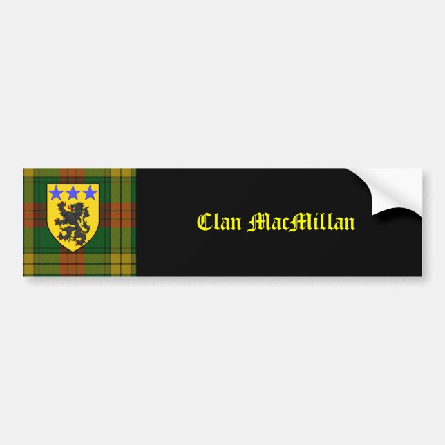 Adesivo Para Carro Casaco de Armas MacMillan Tartan (Frente)