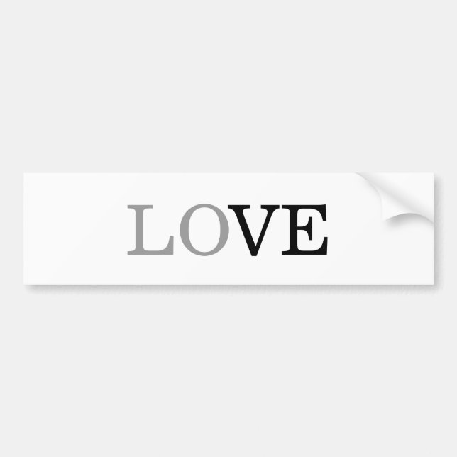 Adesivo Para Carro Casamento Amor Script Preto Cinza  (Frente)