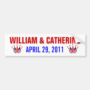 Adesivo Para Carro Casamento real de William & de Catherine