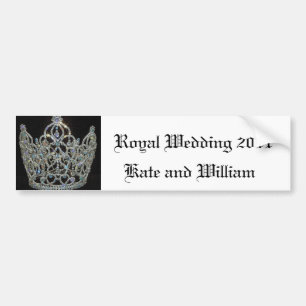 Adesivo Para Carro Casamento Real/Kate & William