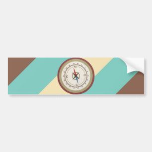 Adesivo Para Carro Castanho Azul De Creme Azul De Compass Náutico