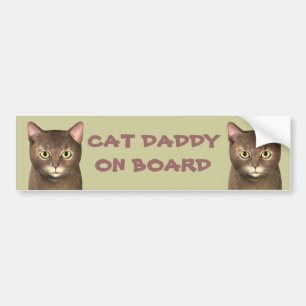 Adesivo Para Carro Cat Daddy On Board