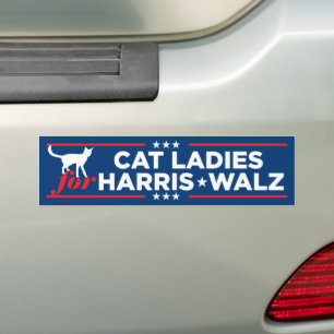 Adesivo Para Carro Cat Ladies para Harris Walz 2024