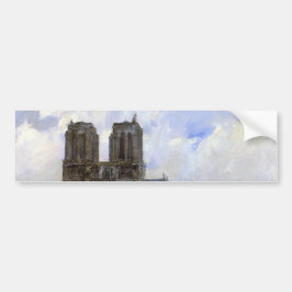 Adesivo Para Carro Catedral de Notre Dame (Paris, França) (Arte Vinta