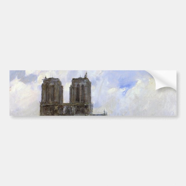 Adesivo Para Carro Catedral de Notre Dame (Paris, França) (Arte Vinta (Frente)