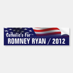Adesivo Para Carro Católico para Romney Ryan 2012