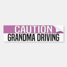 Adesivo Para Carro caution Grandma Driving