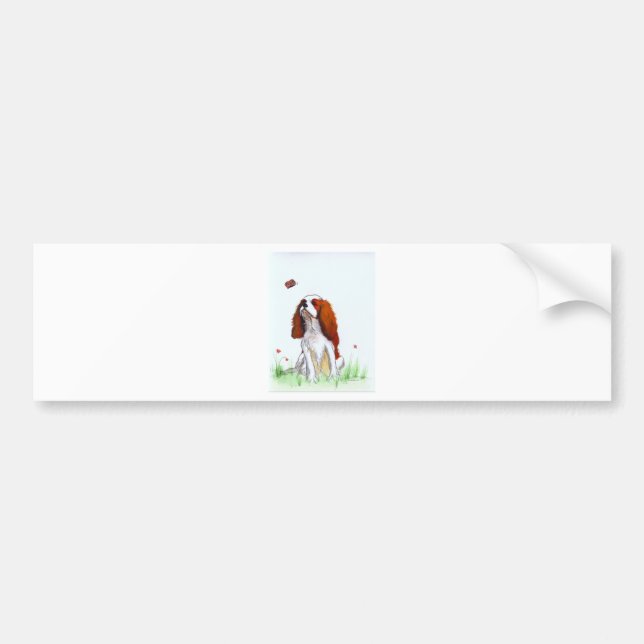 Adesivo Para Carro Cavalier King Charles Spaniel CKC (Frente)
