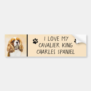 Adesivo Para Carro Cavalier King Charles Spaniel Original