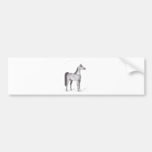 Adesivo Para Carro Cavalo árabe no lápis