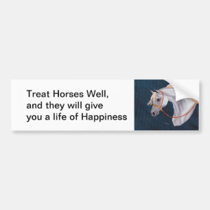 Adesivo Para Carro Cavalo da felicidade Bumper Sticker