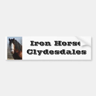 Adesivo Para Carro Cavalo de ferro Clydesdales Bumpersticker