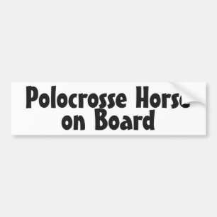 Adesivo Para Carro Cavalo de Polocrosse a bordo